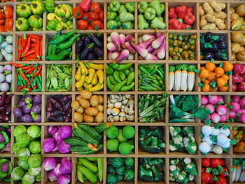 High angle view of market stall for sale