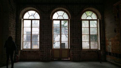 Interior of abandoned building