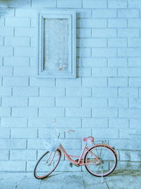 Bicycles parked on bicycle