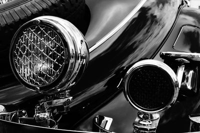 Close-up of vintage car