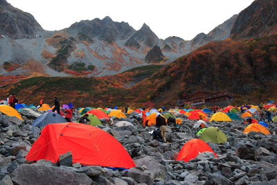 Scenic view of mountain against sky