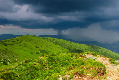 Scenic view of landscape against sky