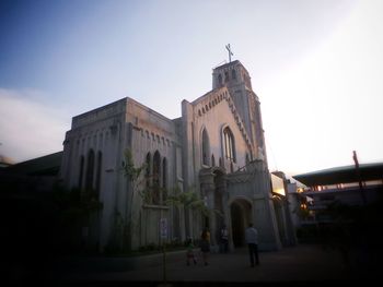 Low angle view of historic building