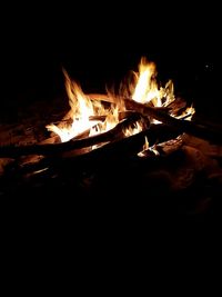 Bonfire at night