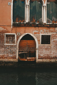 Old building by canal