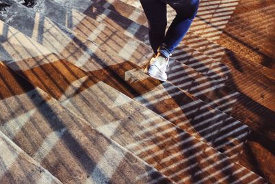 Low section of person standing on floor