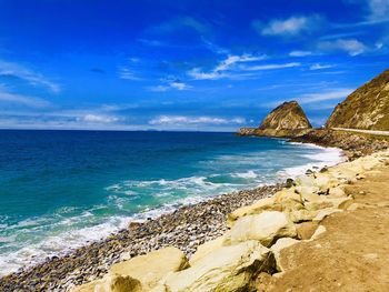 Scenic view of sea against sky