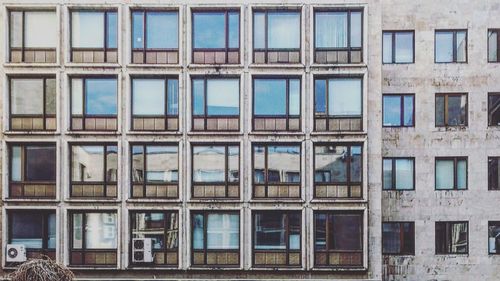 Close-up of building with windows