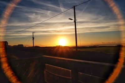 Scenic view of sunset against sky