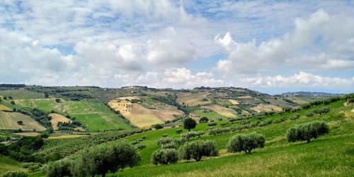 Panoramic view of landscape against sky