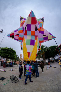 Estate of mexico, mexico, panoramic view of the esplanade of the church of san miguel