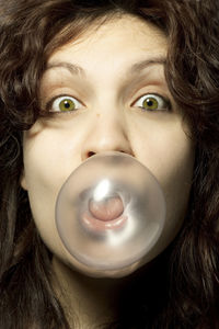 Close-up portrait of teenage girl