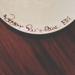 Close-up of object on table