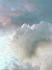 Low angle view of clouds in sky