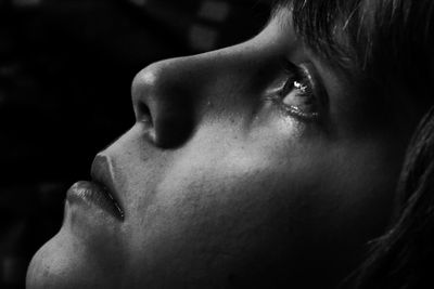 Close-up of young woman