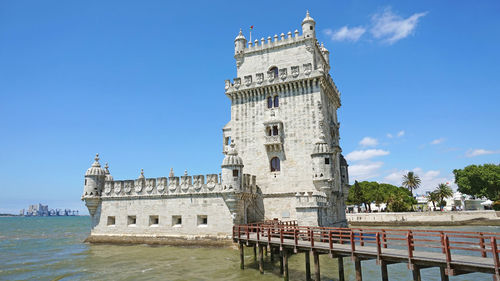 Low angle view of historical building against sky