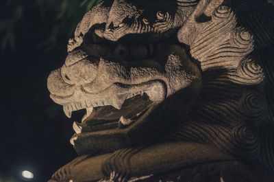 Close-up of statue