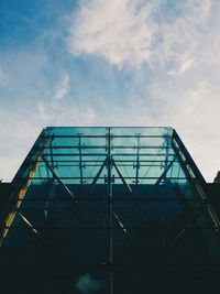 Low angle view of built structure against sky