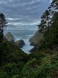 Scenic view of sea against sky