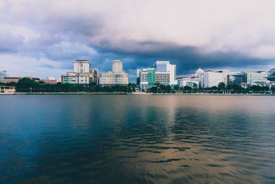 River with buildings in background