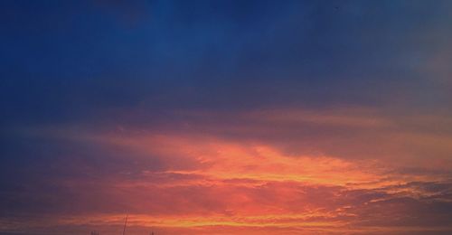 Low angle view of dramatic sky