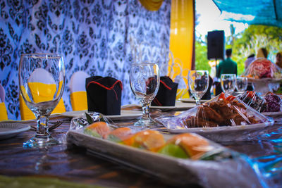 Close-up of drink on table