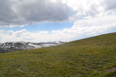 Scenic view of landscape against sky