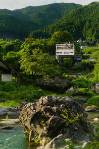 Scenic view of mountains