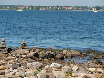 Rocks on beach