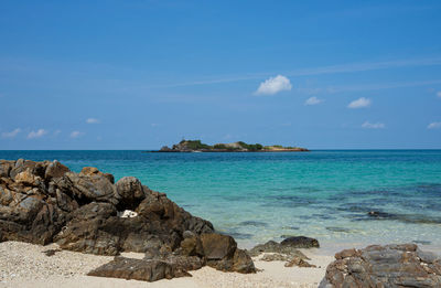 Scenic view of sea against sky