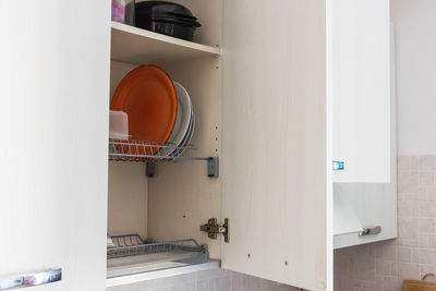 View of shelf in kitchen