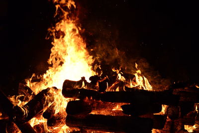 Bonfire at night