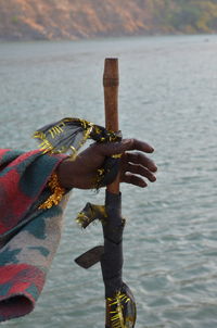 Close-up of woman in water