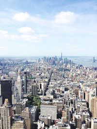 High angle view of cityscape