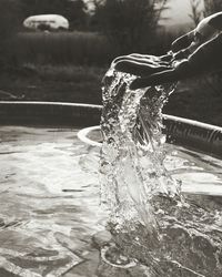 Close-up of splashing water