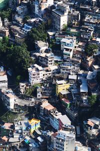 High angle view of city