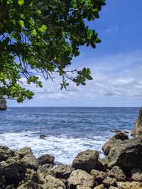 Scenic view of sea against sky