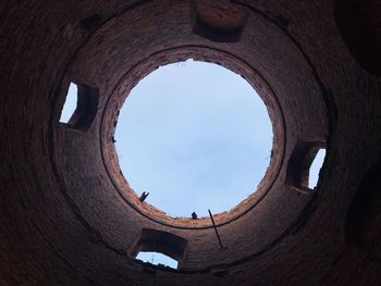 Low angle view of built structure against clear sky