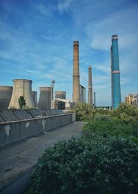 Factory against sky