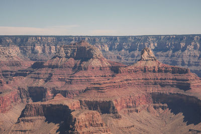 Rock formations on mountain