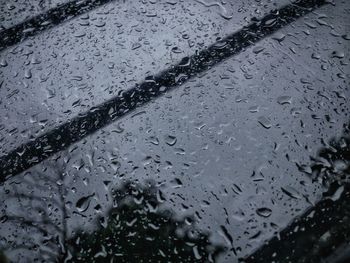 Full frame shot of wet road