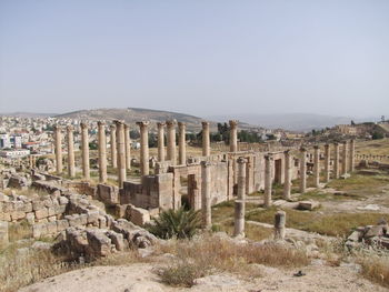 Old ruins against clear sky