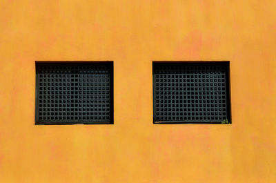 Full frame shot of orange wall