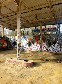 Interior of abandoned building