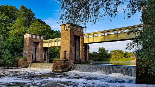 View of bridge over river