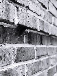 Close-up of brick wall