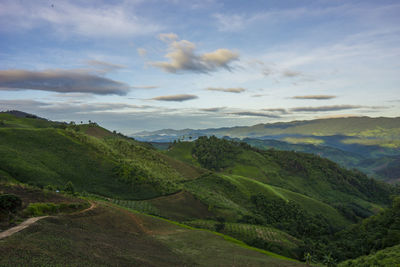 Scenic view of landscape against sky