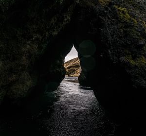 Rock formations in cave