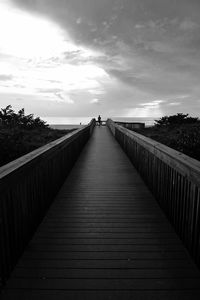 Footbridge over river