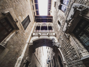 Low angle view of buildings in city